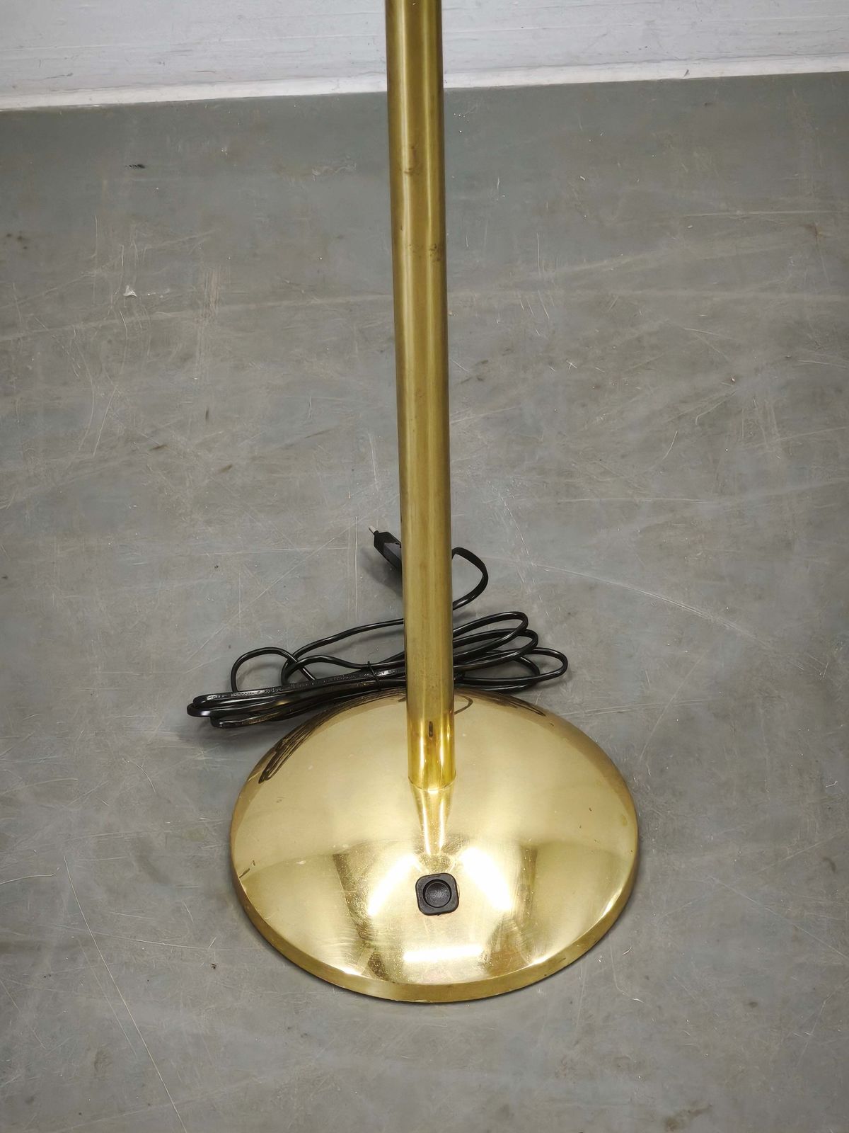 1970s Kamenicky Senov Bubble Glass And Brass Floor Lamp photo vintage