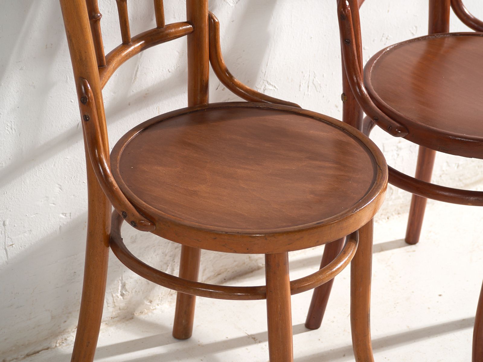 Chaises d'époque de style Thonet en bois courbé - Europe centrale, vers 1930 - lot de 4 #8 photo vintage