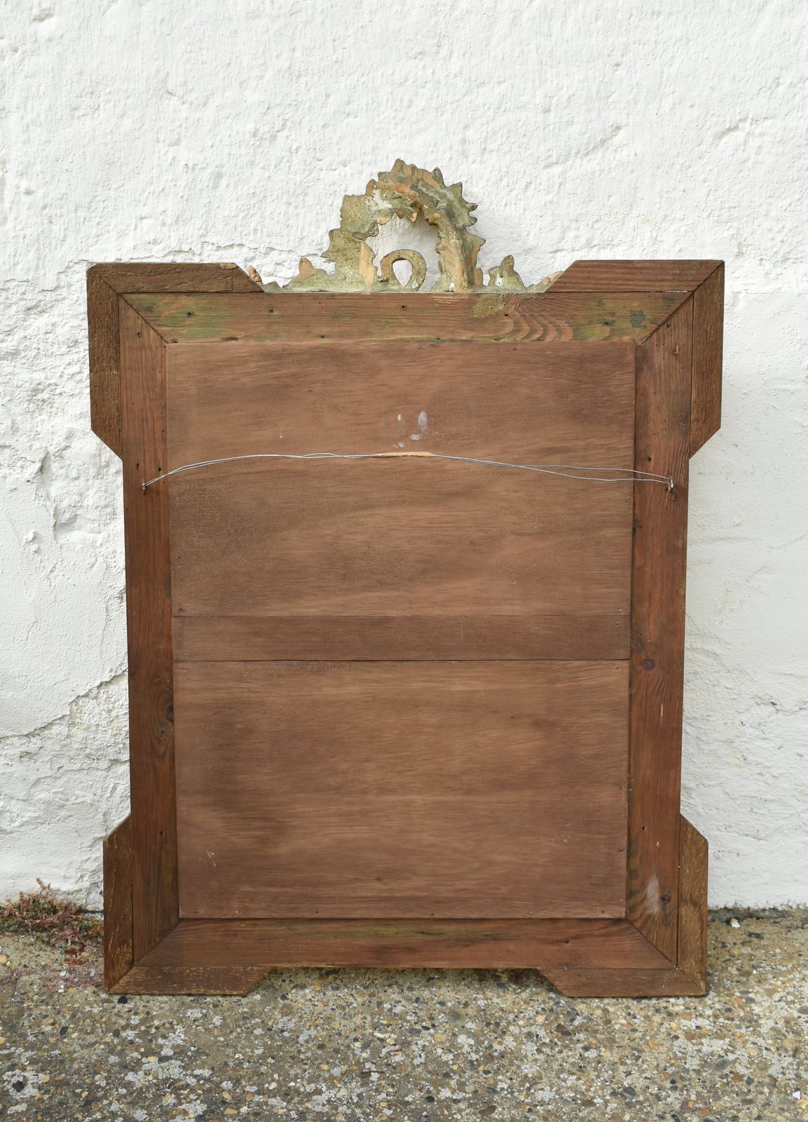 photo vintage Franse Antieke Verguld Houten Wandspiegel, Napoleon III, Louis XV Revival, ca. 1870.