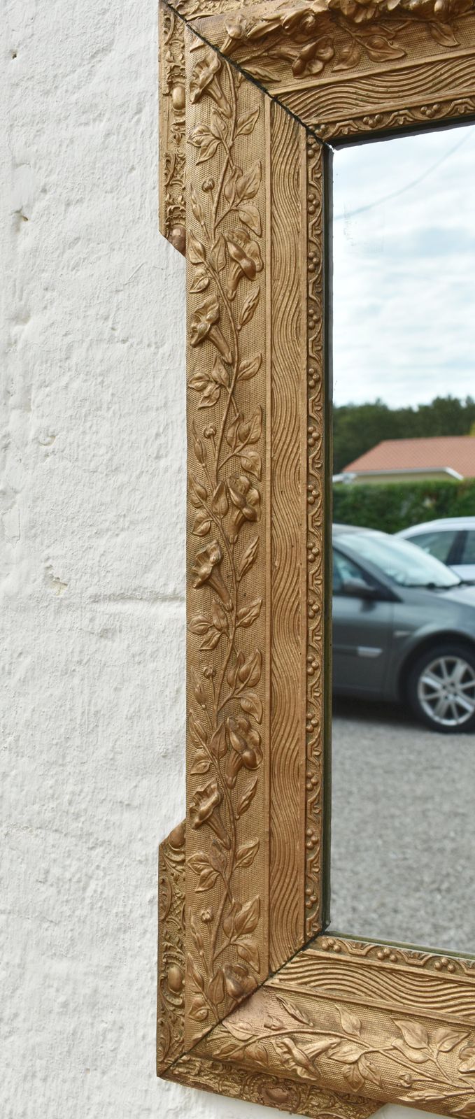 photo for sale Miroir mural en bois doré d'époque, Napoléon III, style Louis XV, vers 1870.