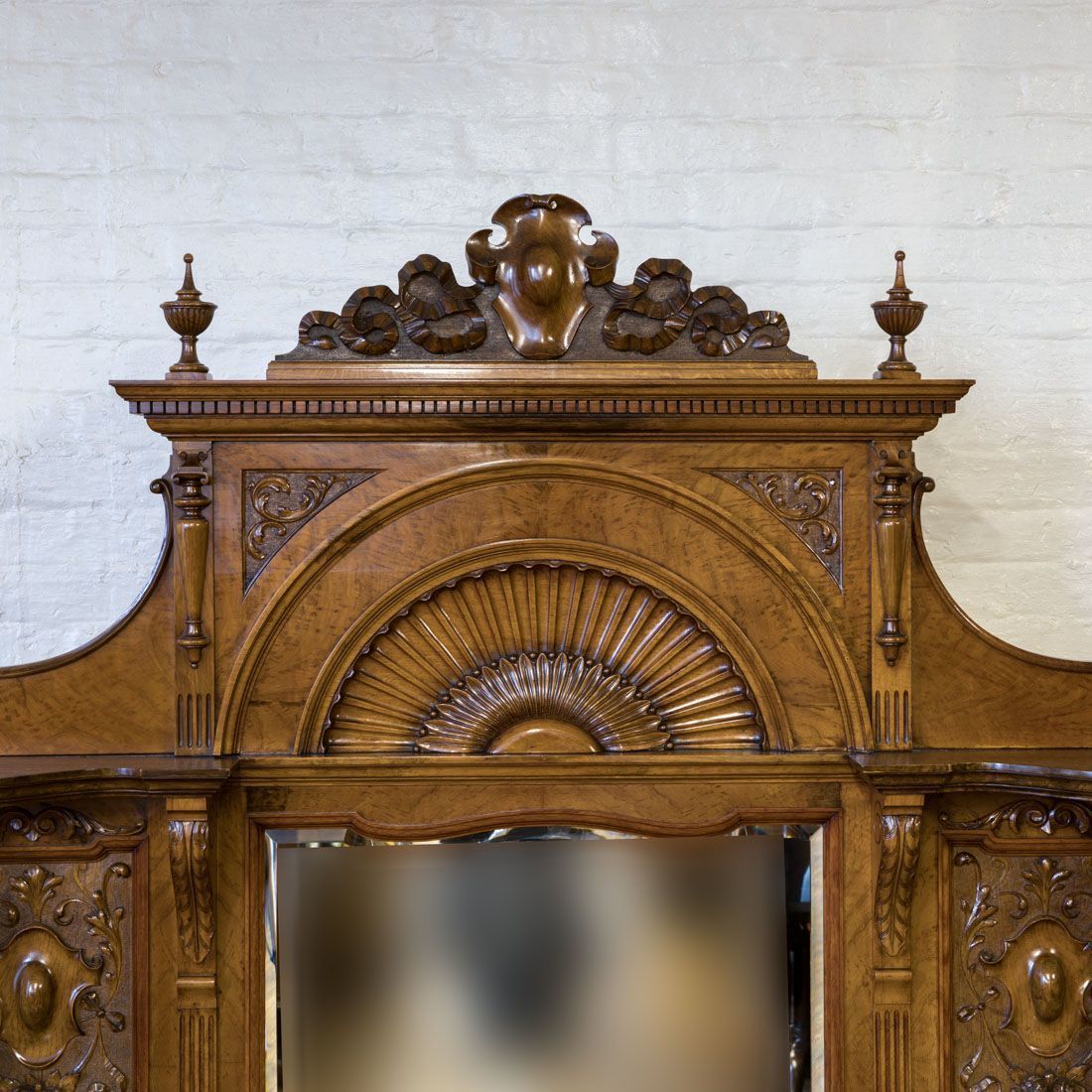 Victorian Pollard Oak Sideboard photo vintage