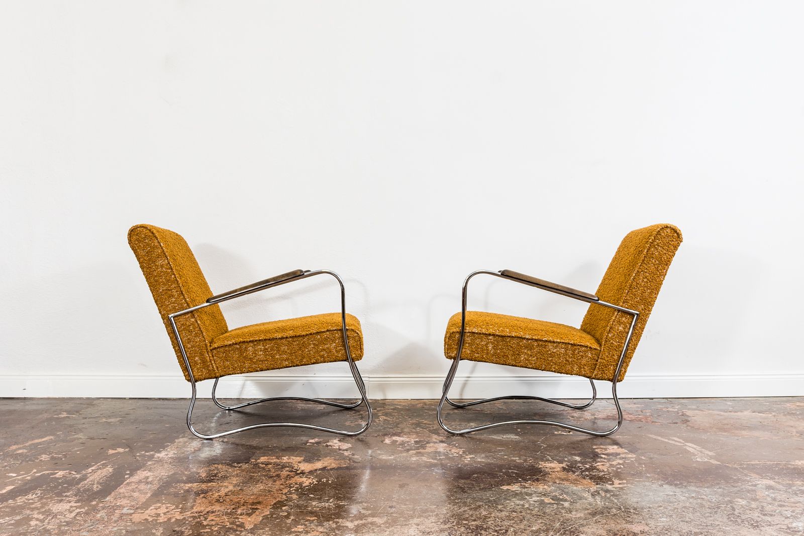 Bauhaus stijl fauteuils, jaren 1950, Polen, set van 2 photo for sale