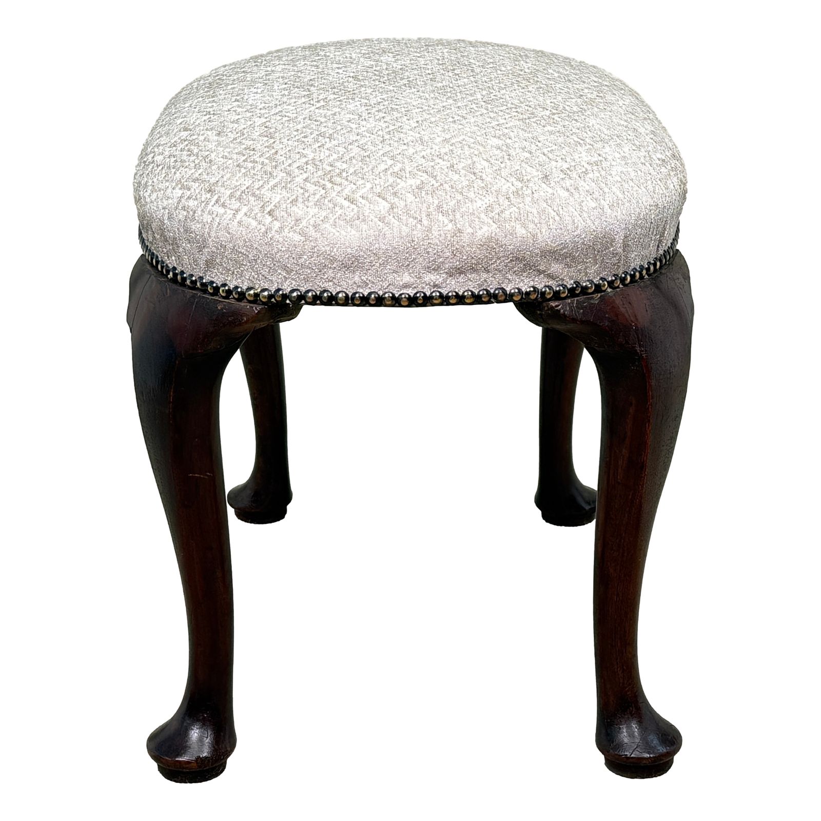 Rare Early 18th Century Walnut Oval Stool, George I Period (England, Circa 1720) photo buy