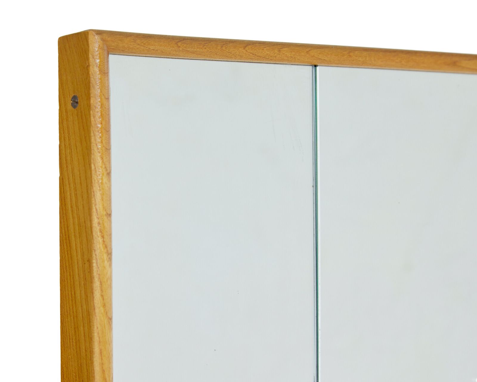Mid Century Scandinavian Portret Beukenhouten Omlijste Spiegel photo furniture