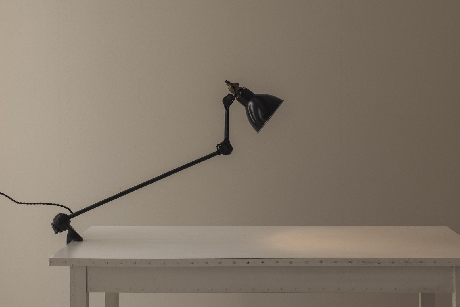 Rare French Model 201 Table Lamp By Bernard Albin Gras For Ravel Clamart, 1930s. photo vintage