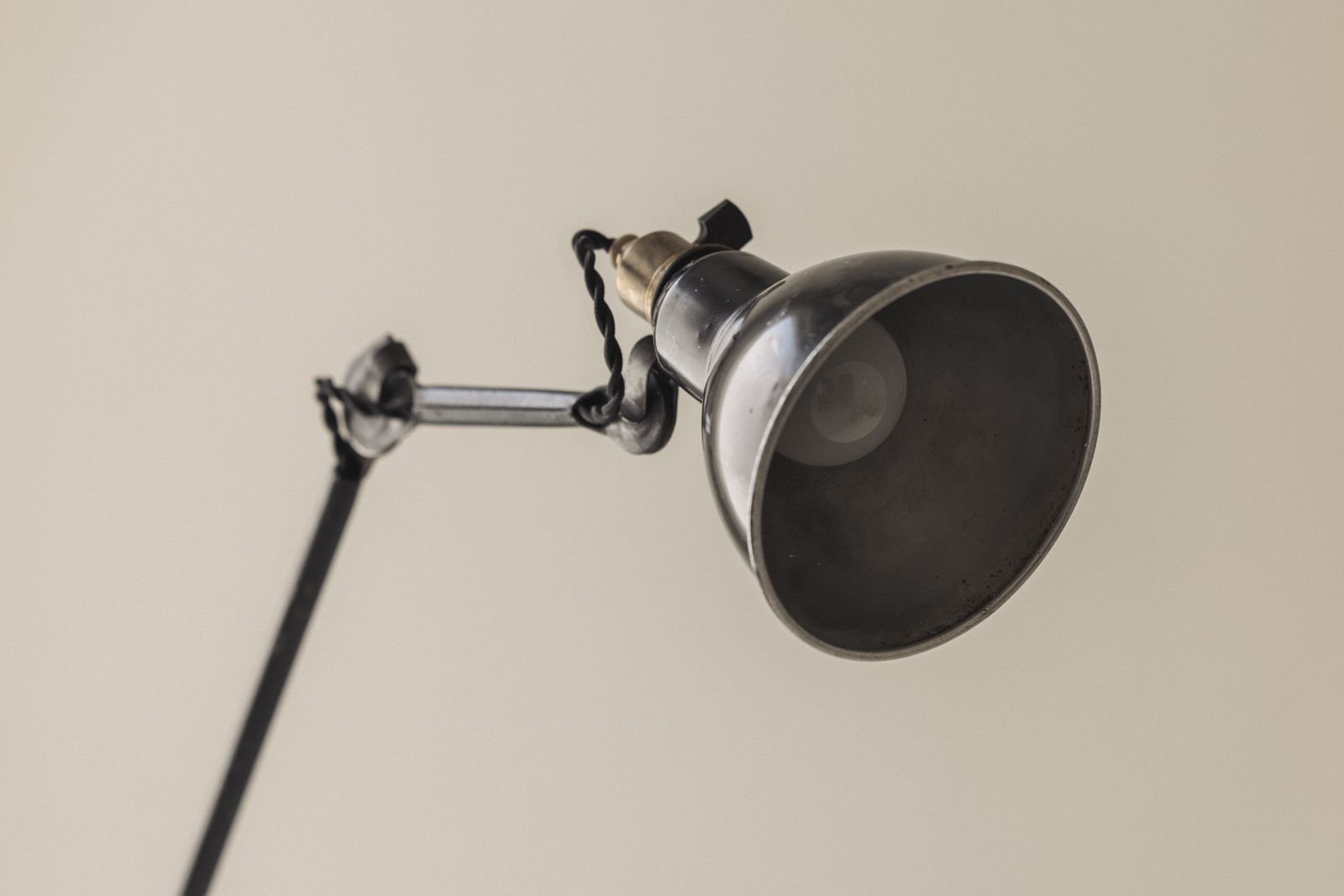 photo for sale Zeldzame Franse tafellamp Model 201 van Bernard Albin Gras voor Ravel Clamart, jaren 1930.