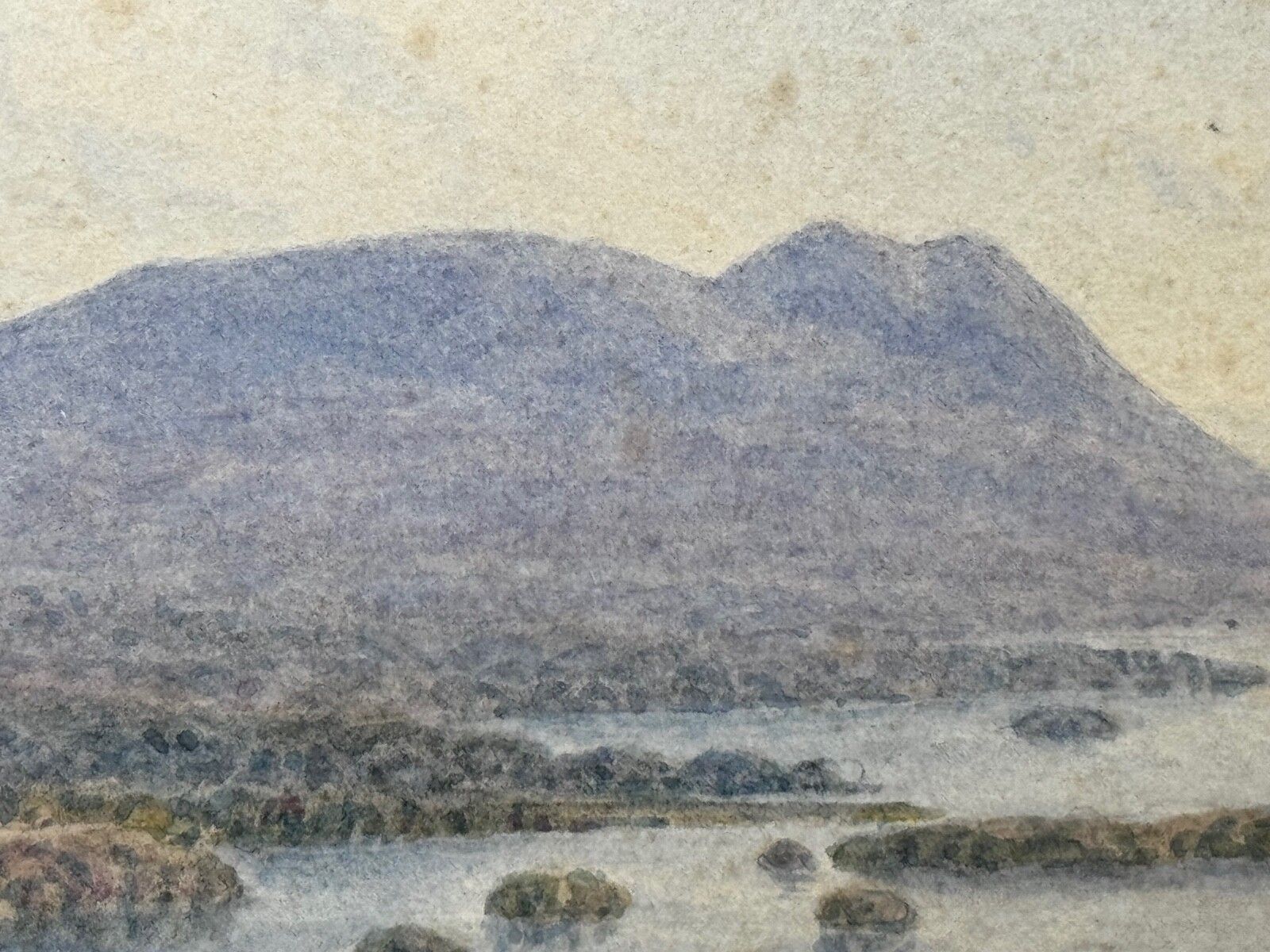 photo for sale William Taylor Longmire, Windermere, aquarel met uitzicht op de Langdale Pikes