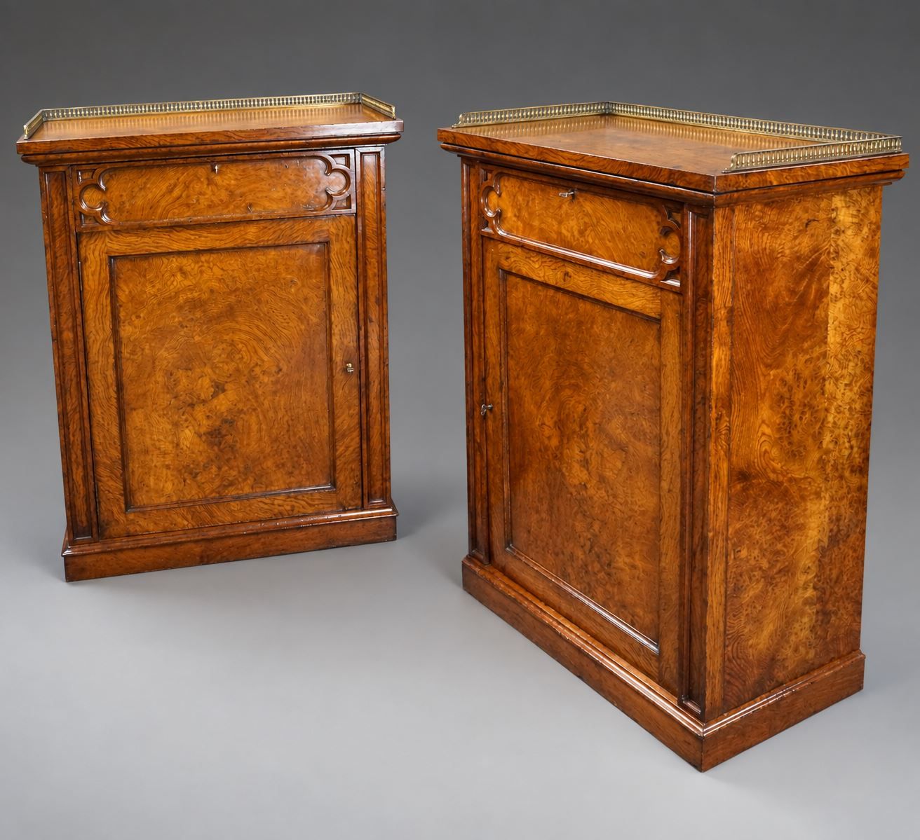 A Pair Of Gothic Revival Side Cabinets photo buy