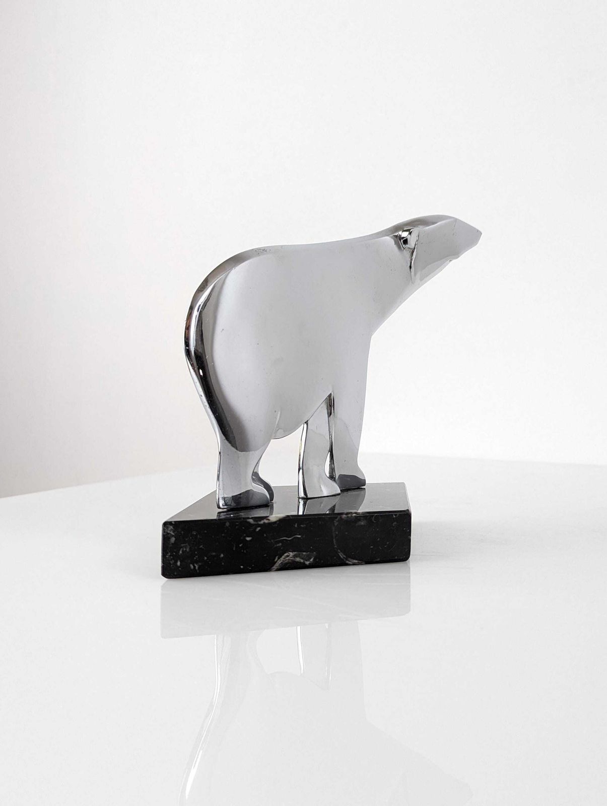photo furniture Art Deco Sculpture Of A Polar Bear By Karl Hagenauer, Austria, 1920s