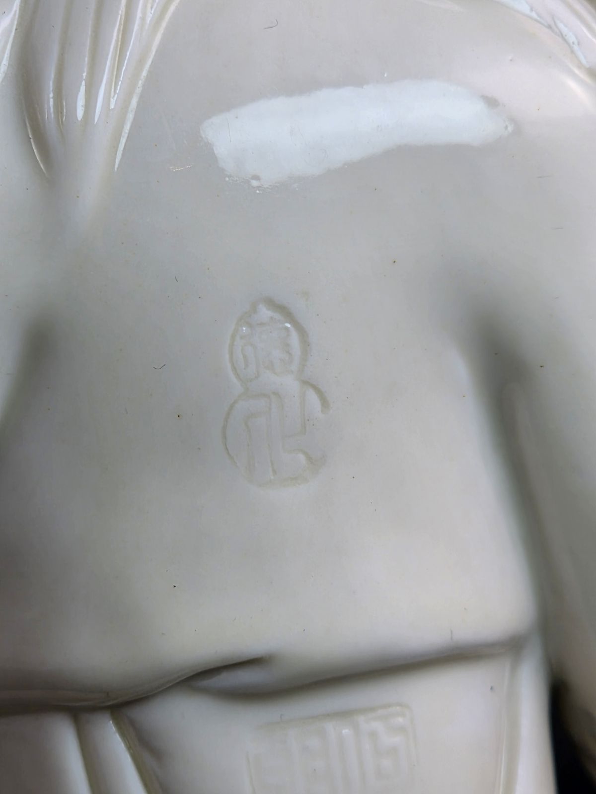 Kunst Uitzonderlijke Qing-dynastie Dehua Blanc de Chine Hehe Erxian figurengroep photo