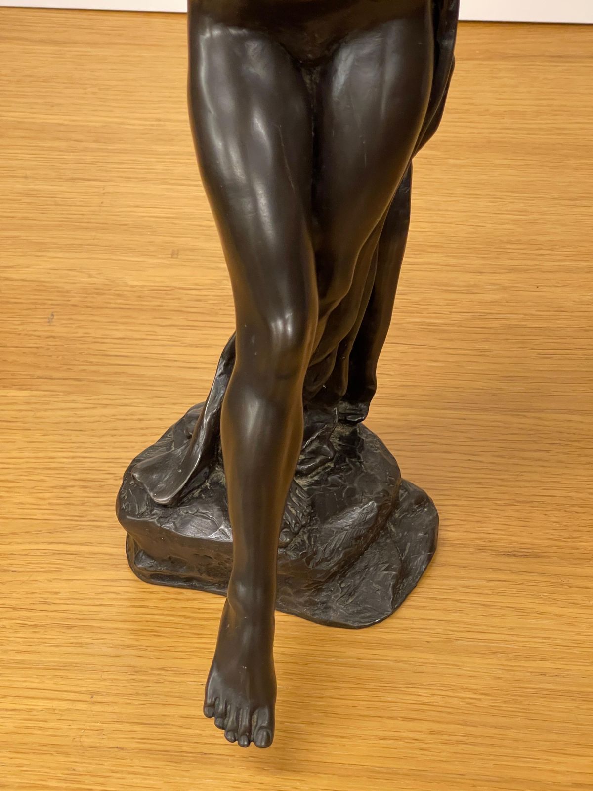 Sculpture Art Nouveau en bronze, figure féminine nue d'époque photo for sale