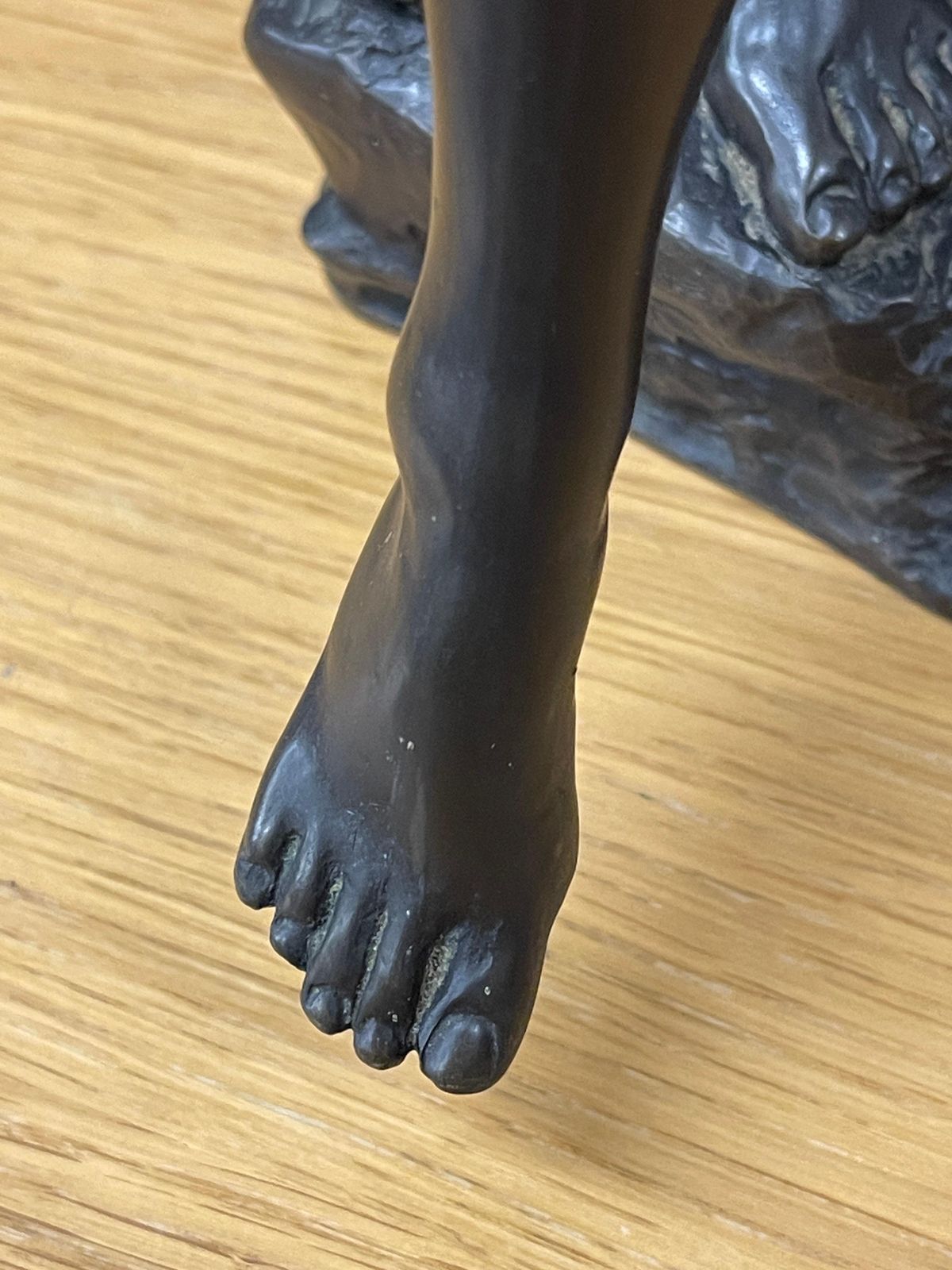 Art Nouveau Bronze Nude Female Sculpture Home Décor Antique Standing Figure photo Art