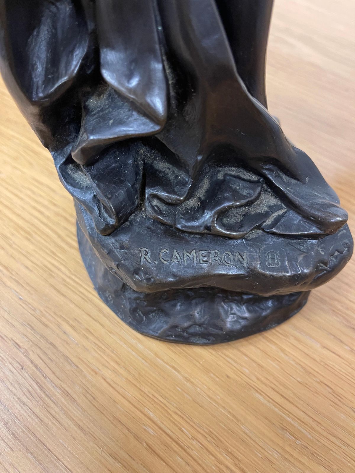 Art Nouveau Bronze Nude Female Sculpture Home Décor Antique Standing Figure photo buy