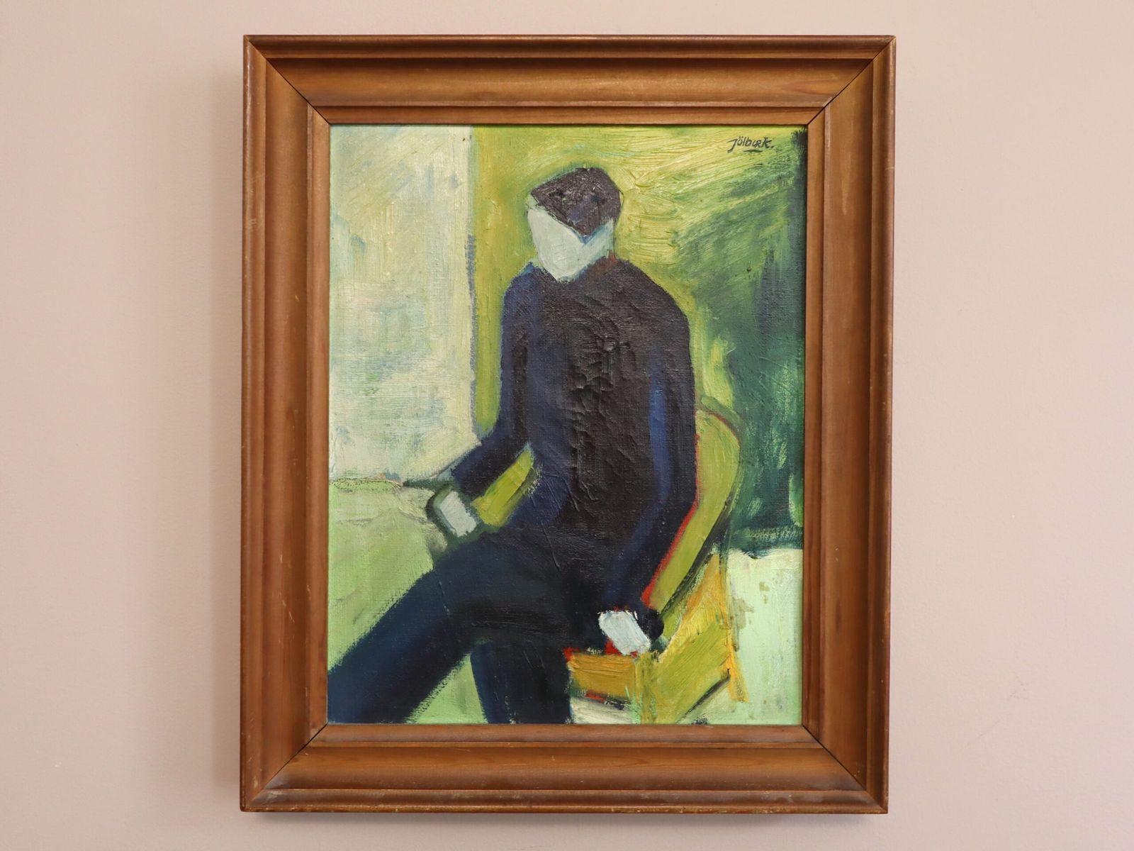 A Moment Alone In Oil Onto Canvas