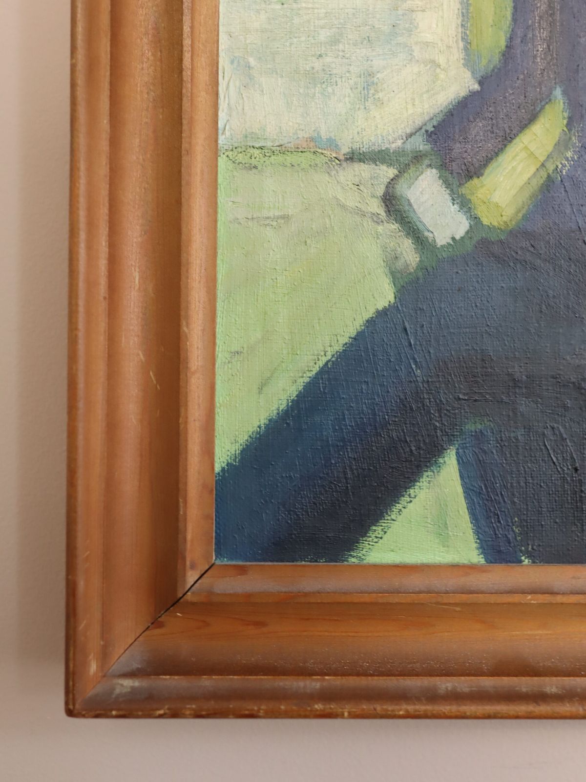 A Moment Alone In Oil Onto Canvas photo vinterior