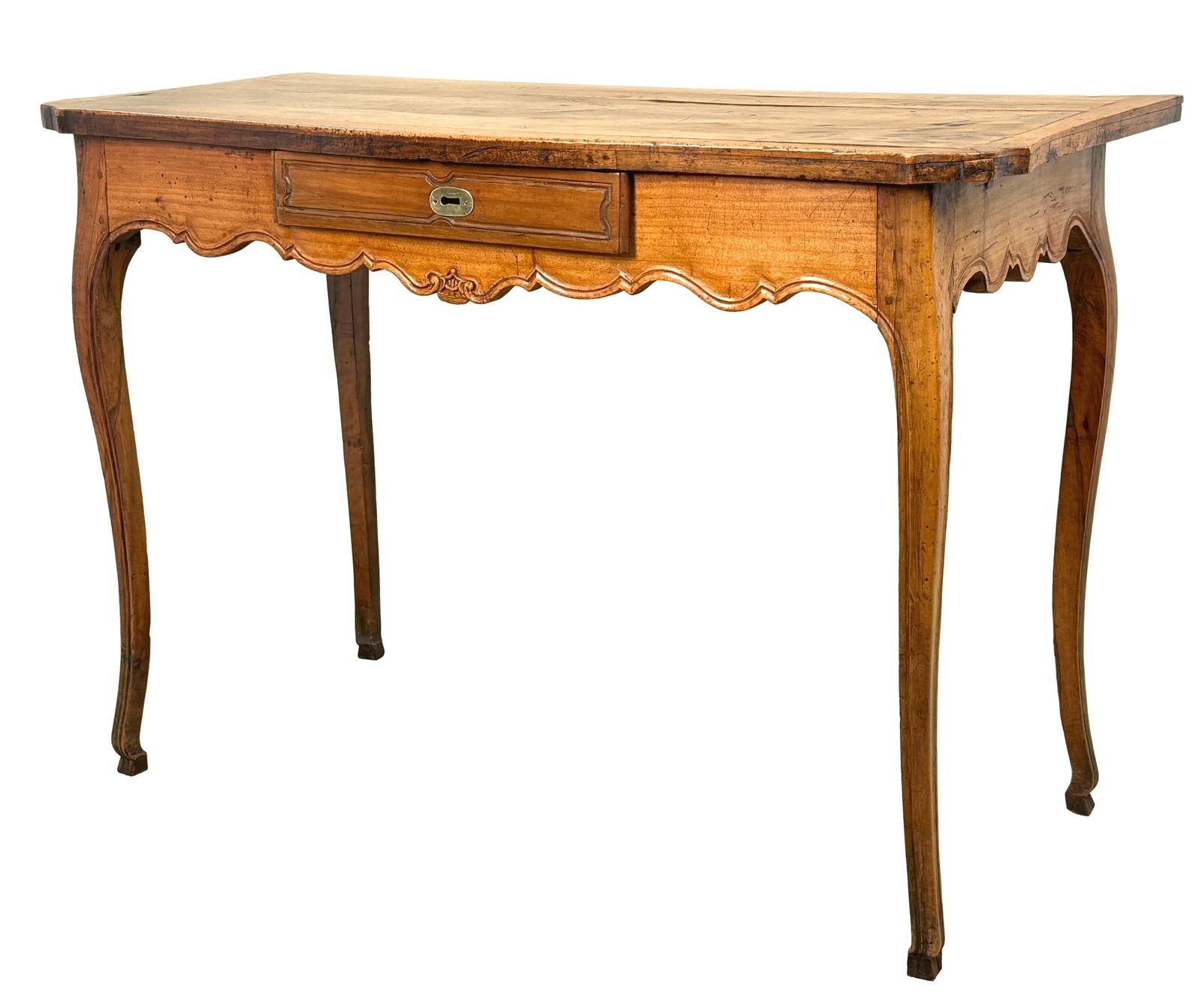 French Provincial Louis XVI Cherry Wood Side Table, Late 18th Century (France, Circa 1780)