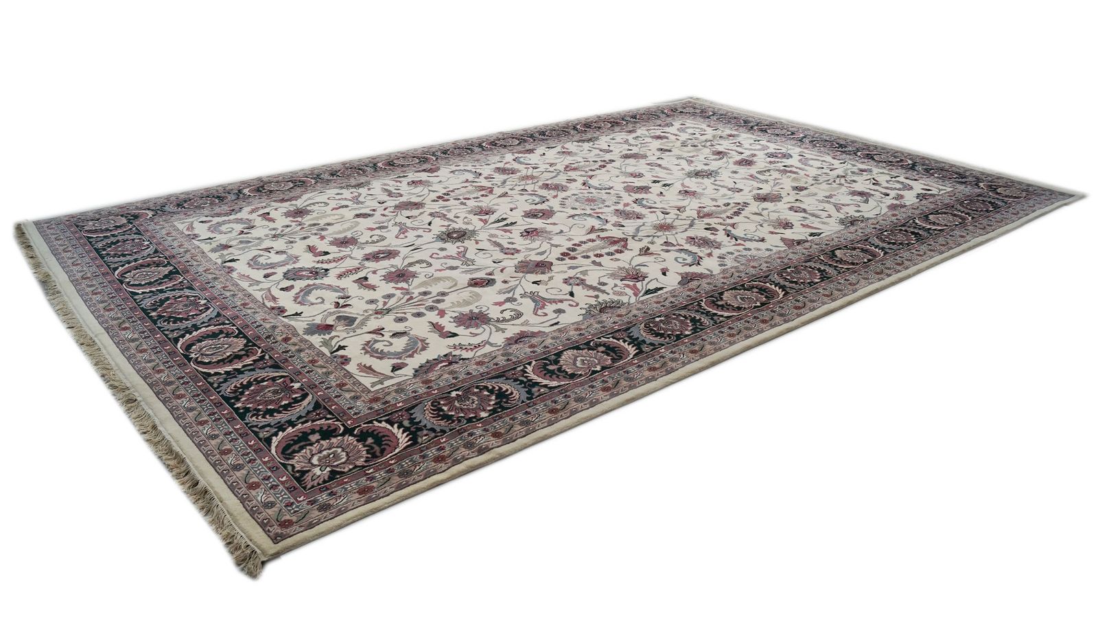 Vintage Indian Jaipur Rug, 560 × 360cm, Circa 1990s photo furniture