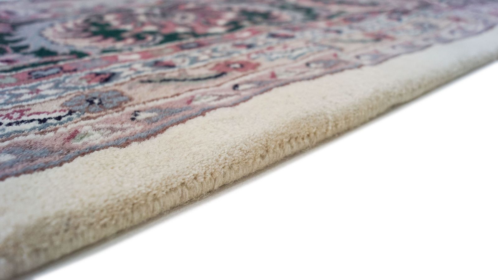 Vintage Indiase Jaipur vloerkleed, 560 × 360 cm, ca. jaren 1990 photo vinterior