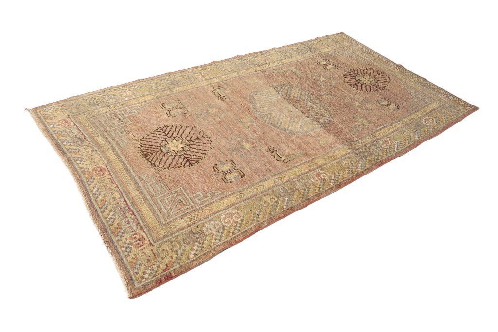 Antique Khotan Rug, Pink, 239 × 135cm, Circa 1900s photo furniture