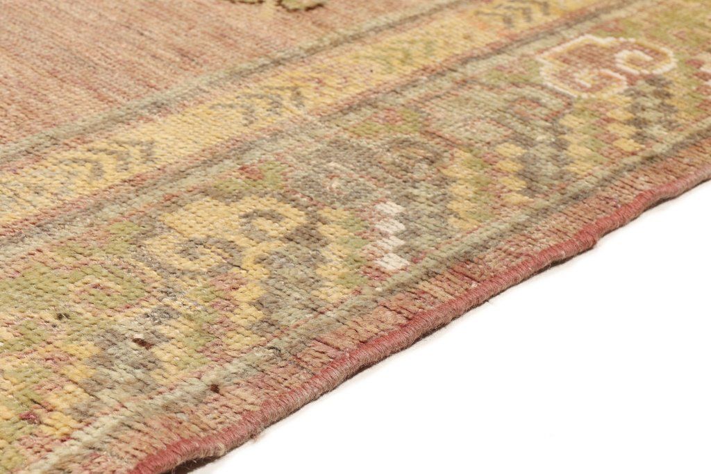 Antiek Khotan tapijt, roze, 239 × 135 cm, ca. 1900s photo vinterior