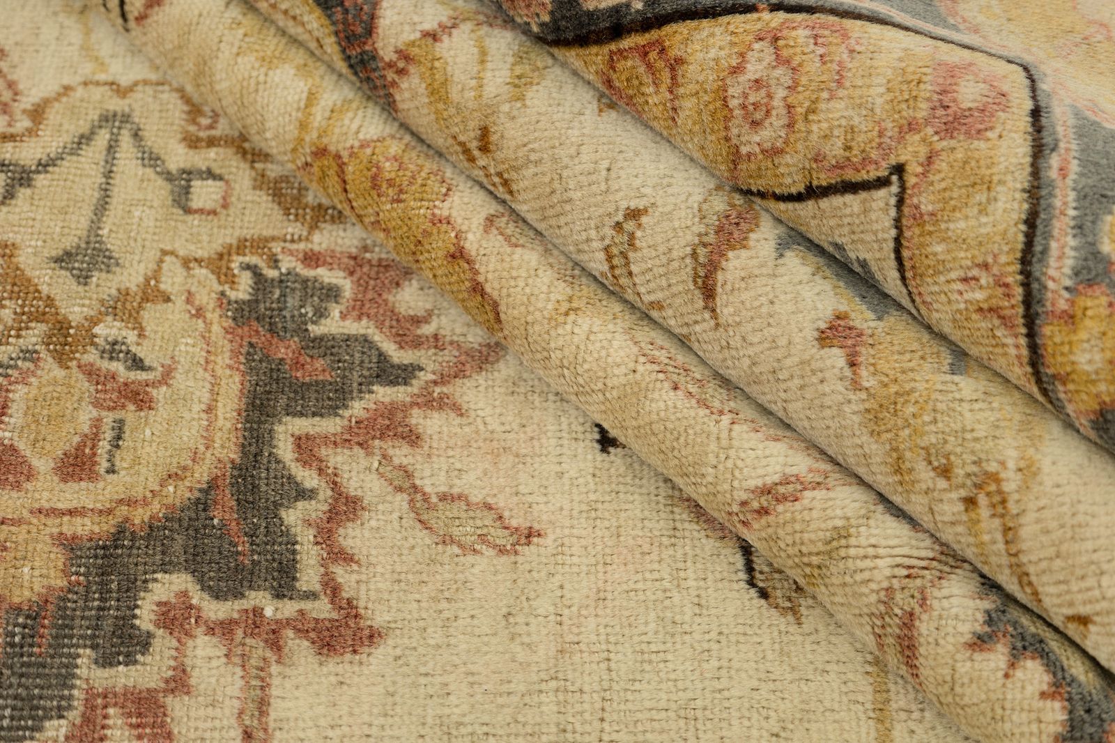 Antique Turkish Kayseri Rug, Cream, 289 × 206cm, Circa 1920s photo vintage