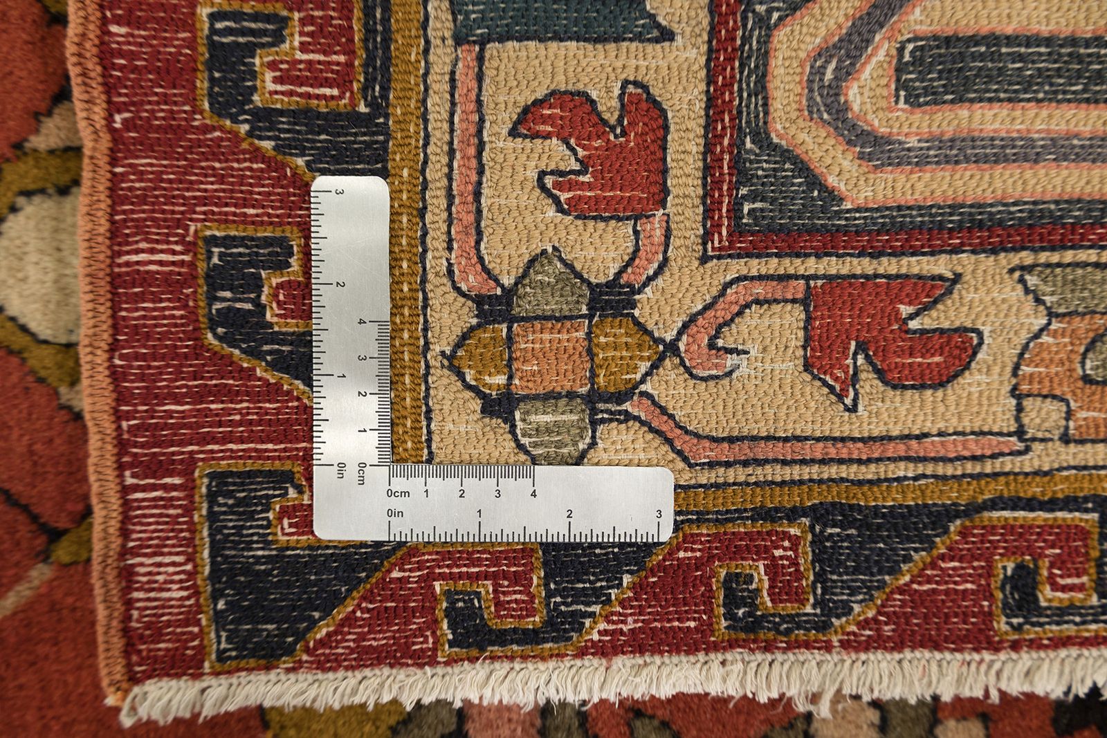 Semi Antique German Tefzet Rug, 378 × 305cm, Circa 1930s photo vintage