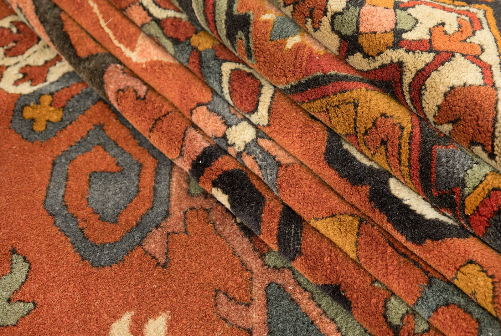photo furniture Semi Antique German Tefzet Rug, 378 × 305cm, Circa 1930s