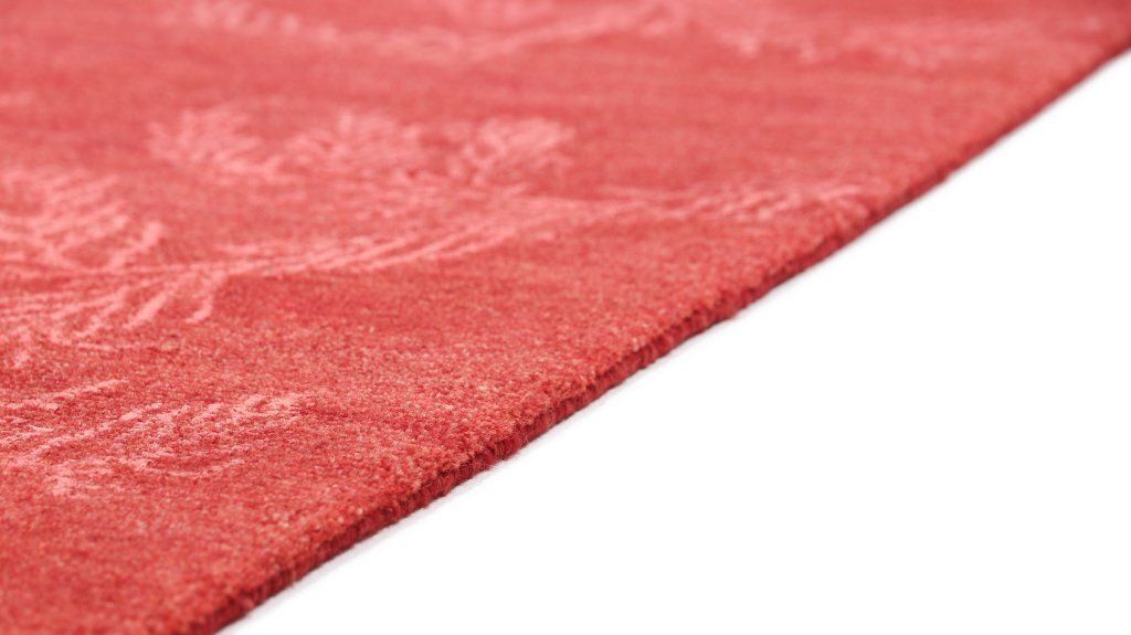 Vintage Nepalees tapijt, rood, 244 × 173 cm, ca. jaren 1980 photo vinterior