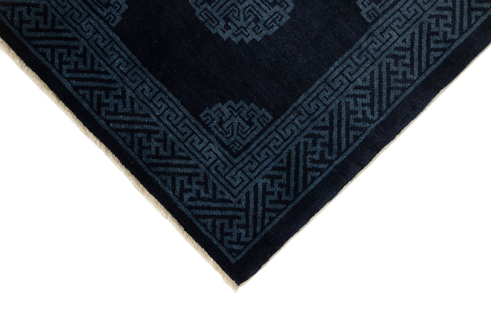 Antique Chinese Rug, Blue, 155 × 75cm, Circa 1900s photo 820.0