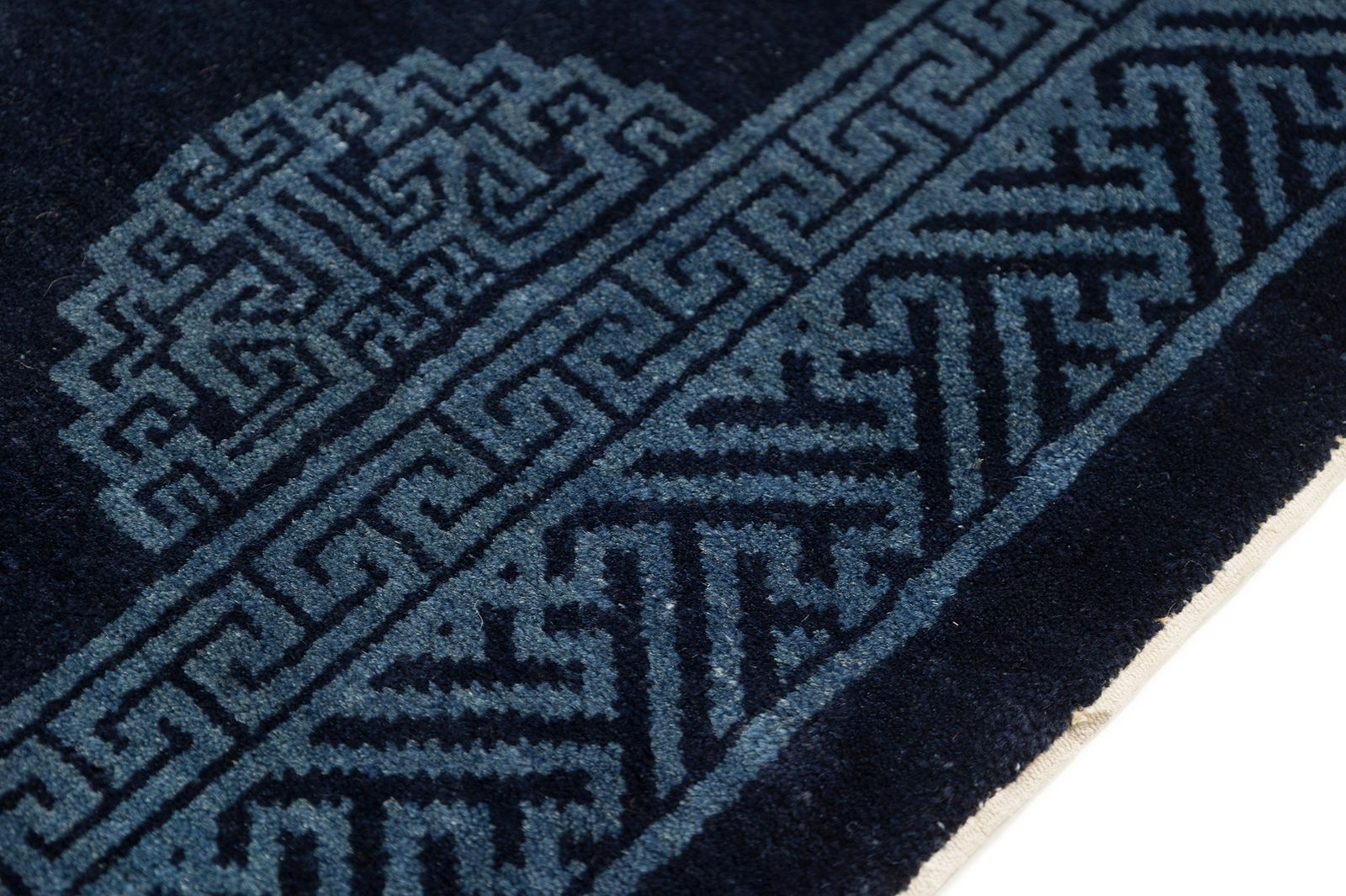 Antique Chinese Rug, Blue, 155 × 75cm, Circa 1900s photo vinterior