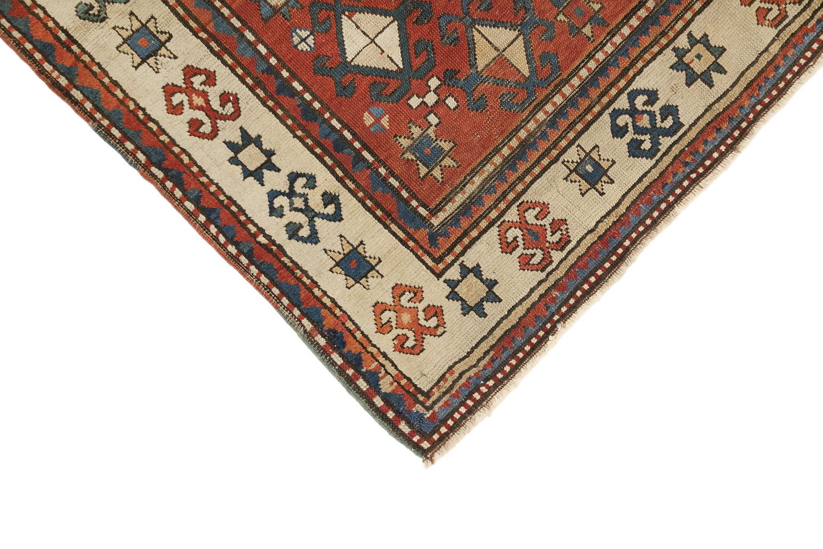 Antiek Kaukasisch Kazak tapijt, 260 × 182 cm, ca. 1900 photo 5900.0
