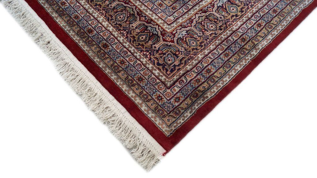 Vintage Indiaas Jaipur tapijt, rood, 546 × 367 cm, ca. jaren 1990 photo vinterior