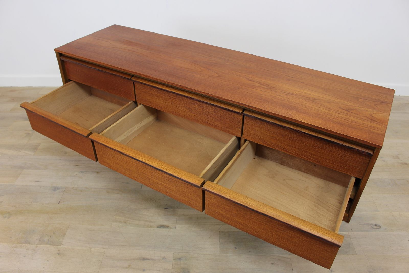 Austinsuite Low 1960’s Teak Chest Of Drawers photo 575.0