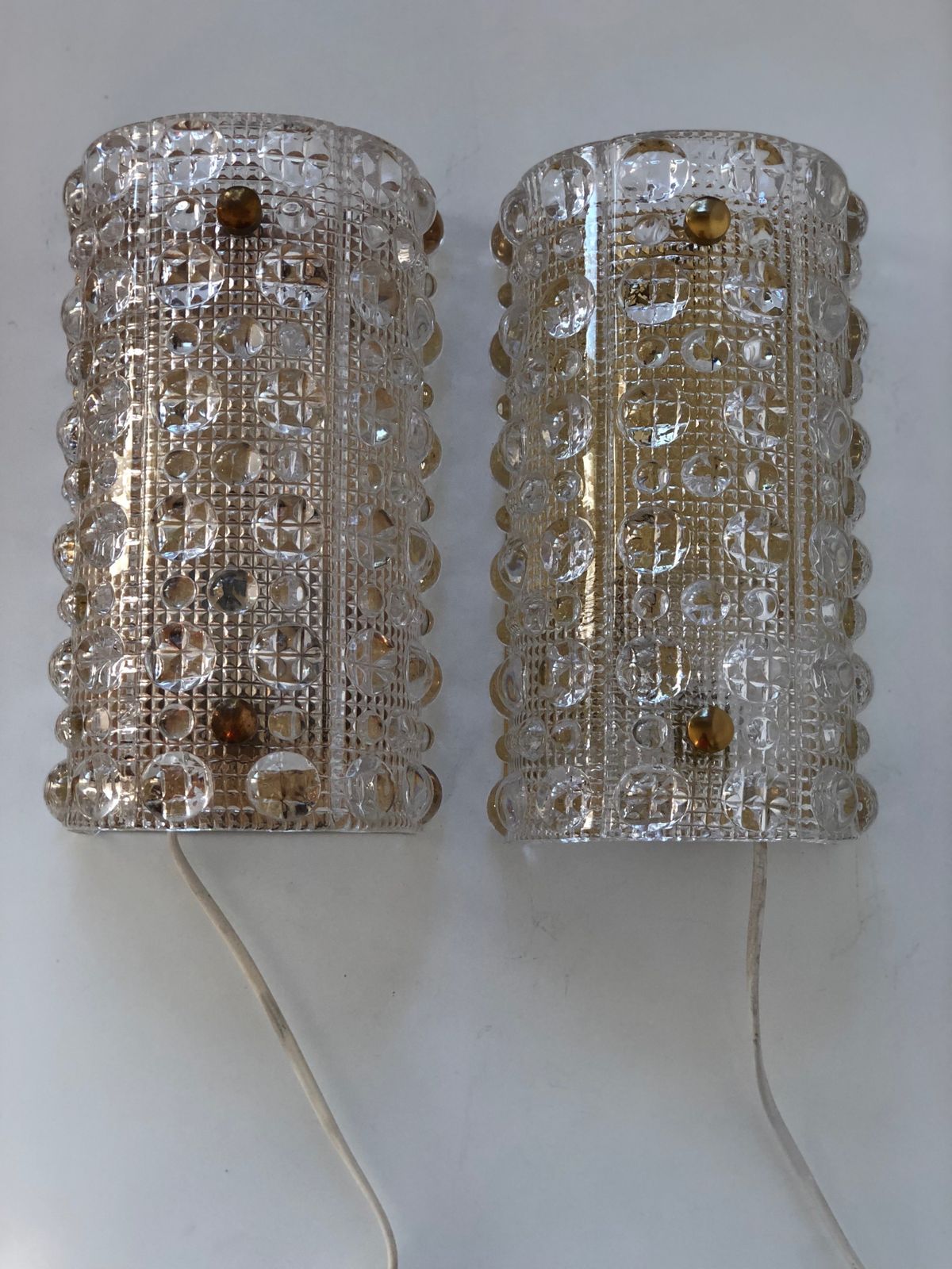 Orrefors Crystal Glass Sconce 'Venus' Rd 2002 photo Lighting