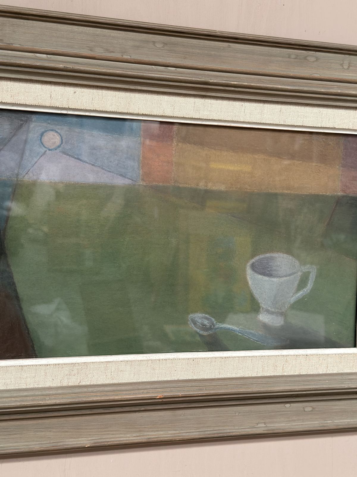 Original Glazed Oil On Paper – Still Life By Ann Sjöström – Vintage & Framed, Approx. 50 X 40 Cm (19.7 X 15.7 In) photo vinterior