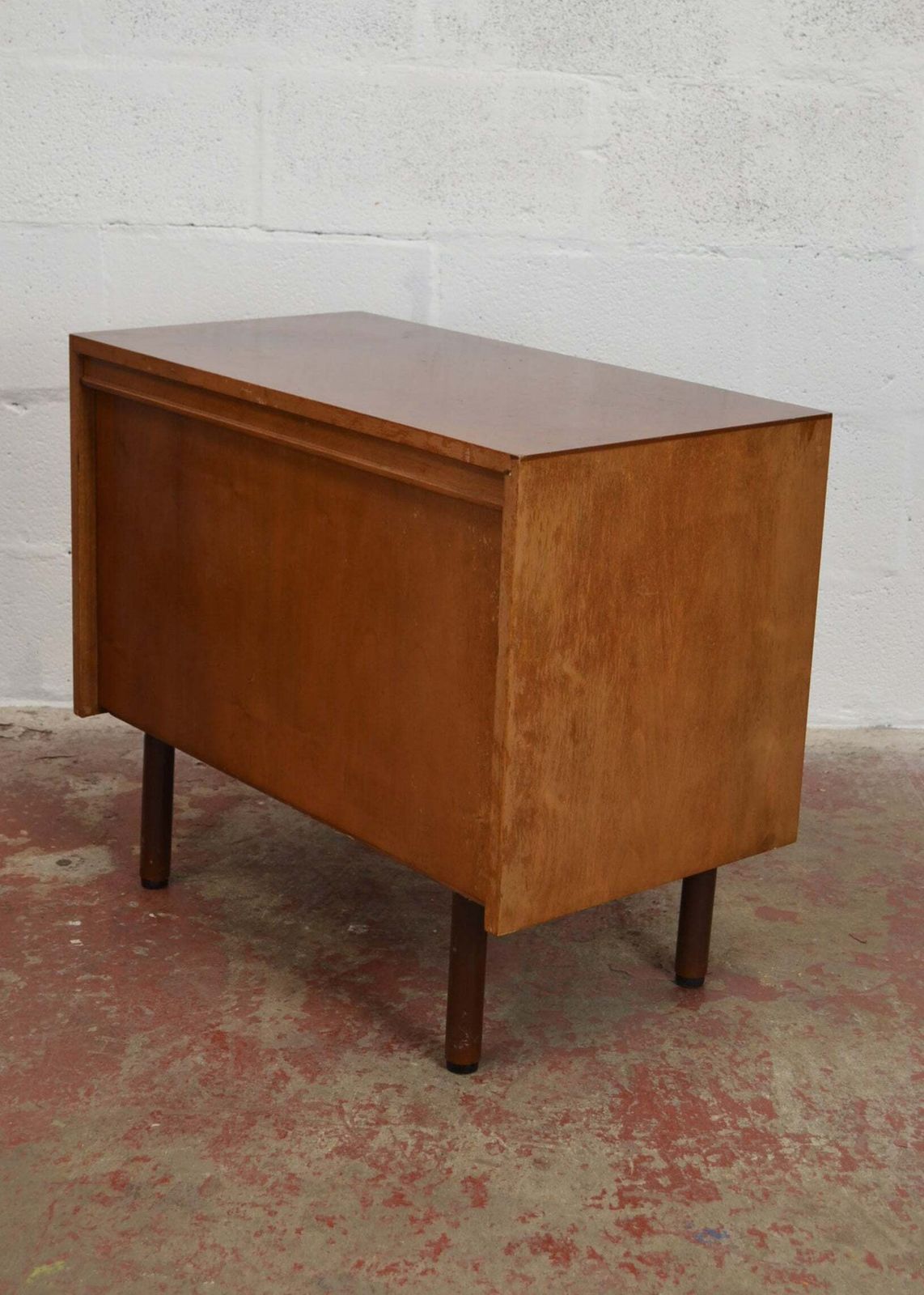 Vintage Mid Century Teak Record Cabinet photo furniture