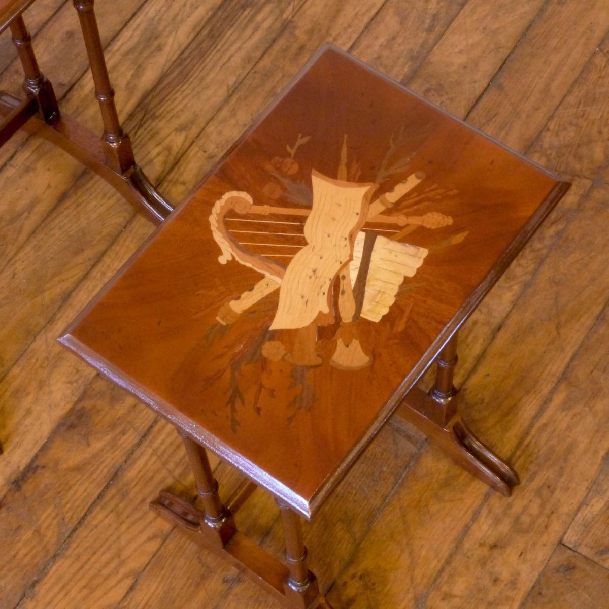 Skip To The Beginning Of The Images Gallery 1960s Mahogany Nest Of Tables photo for sale