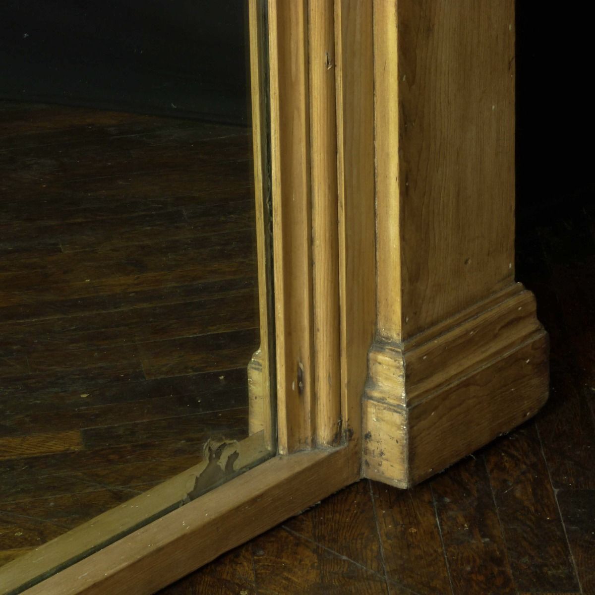 Massive Victorian Pine Architectural Mirror photo Home Decor