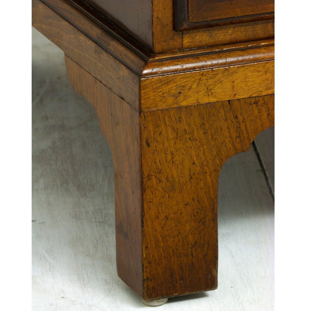 Queen Anne Style Walnut Desk photo vintage