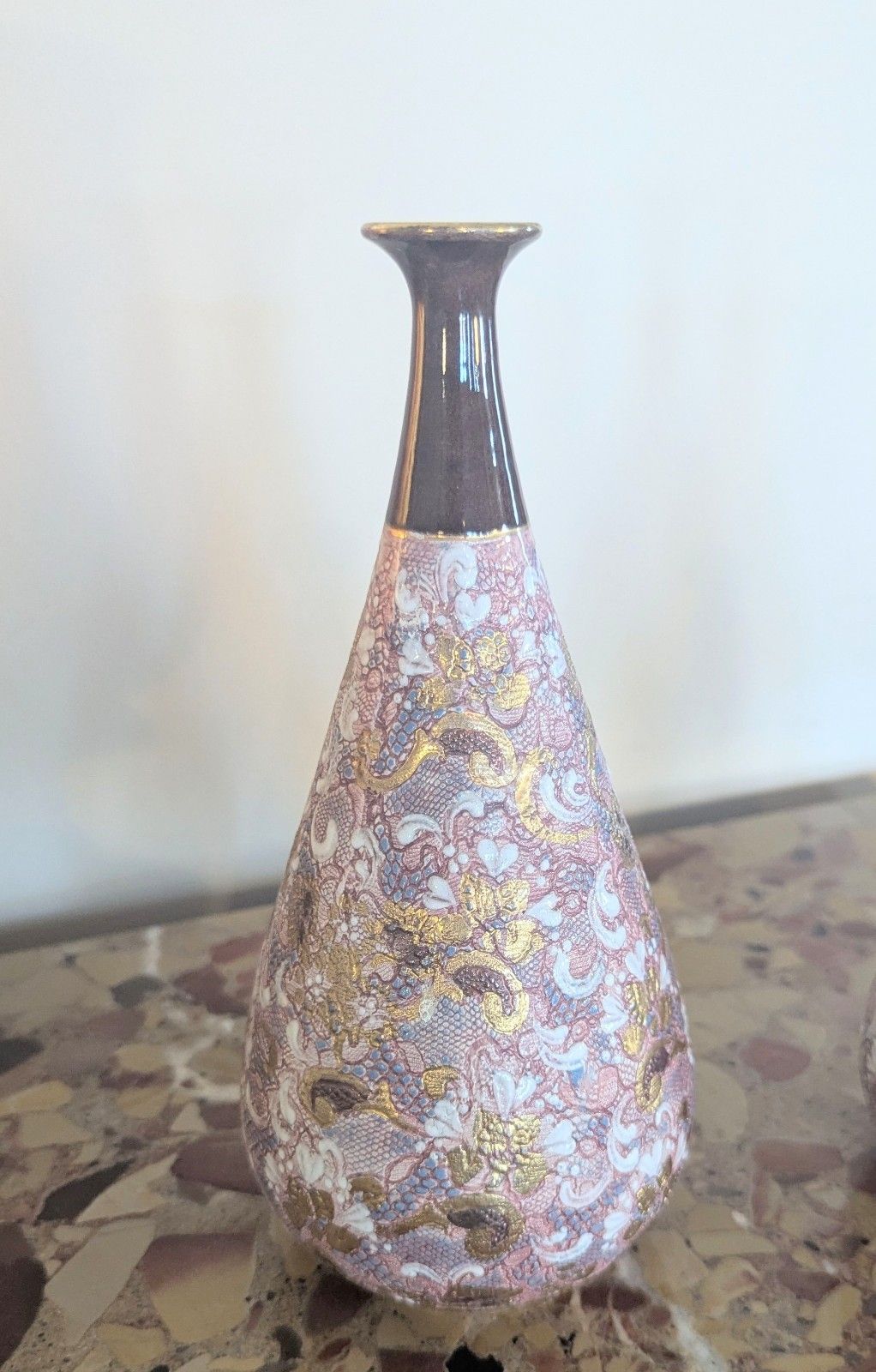 Pair Late 19th Century Doulton & Slaters Patent Hand Painted Vases  0384 photo buy