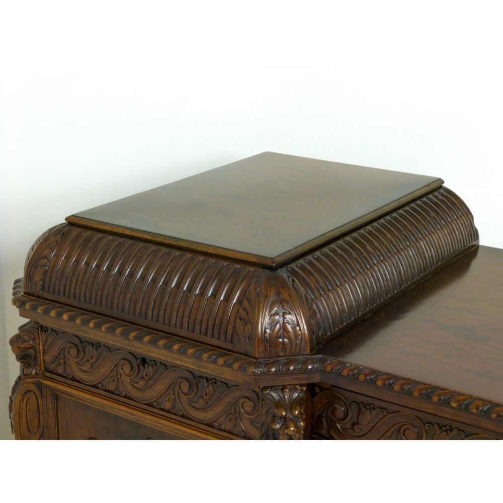 3180.0 Edwardian Mahogany Twin Pedestal Sideboard photo