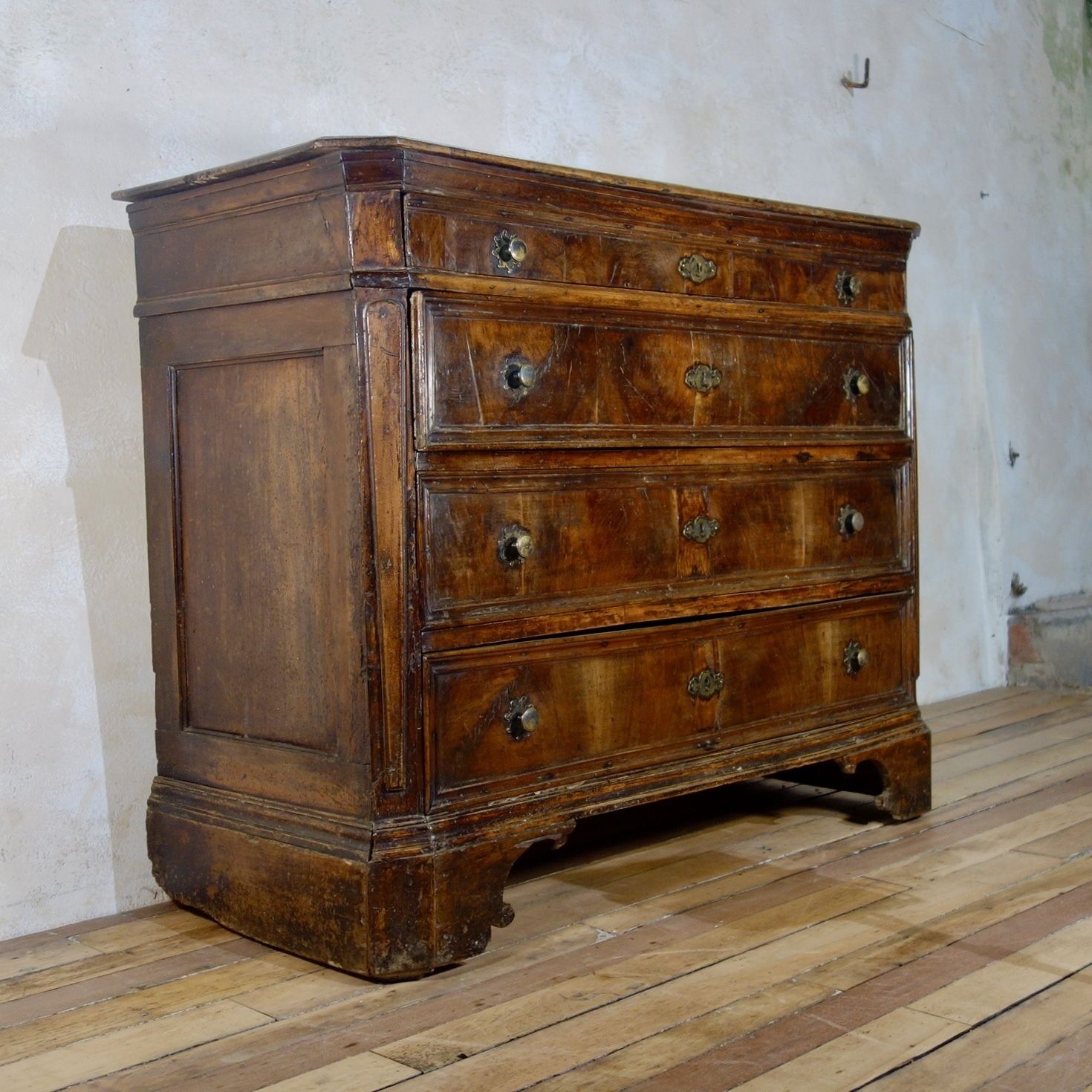 Large Scale 17th Century North Italian Walnut Commode