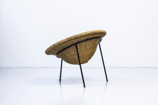 1950s Wicker Easy Chair By Sven Staaf photo Garden Furniture