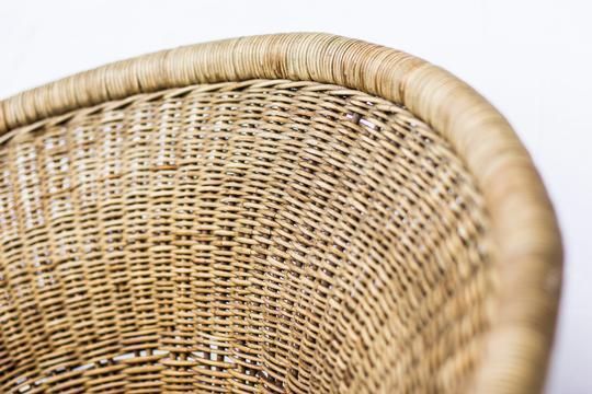 1950s Wicker Easy Chair By Sven Staaf photo vintage