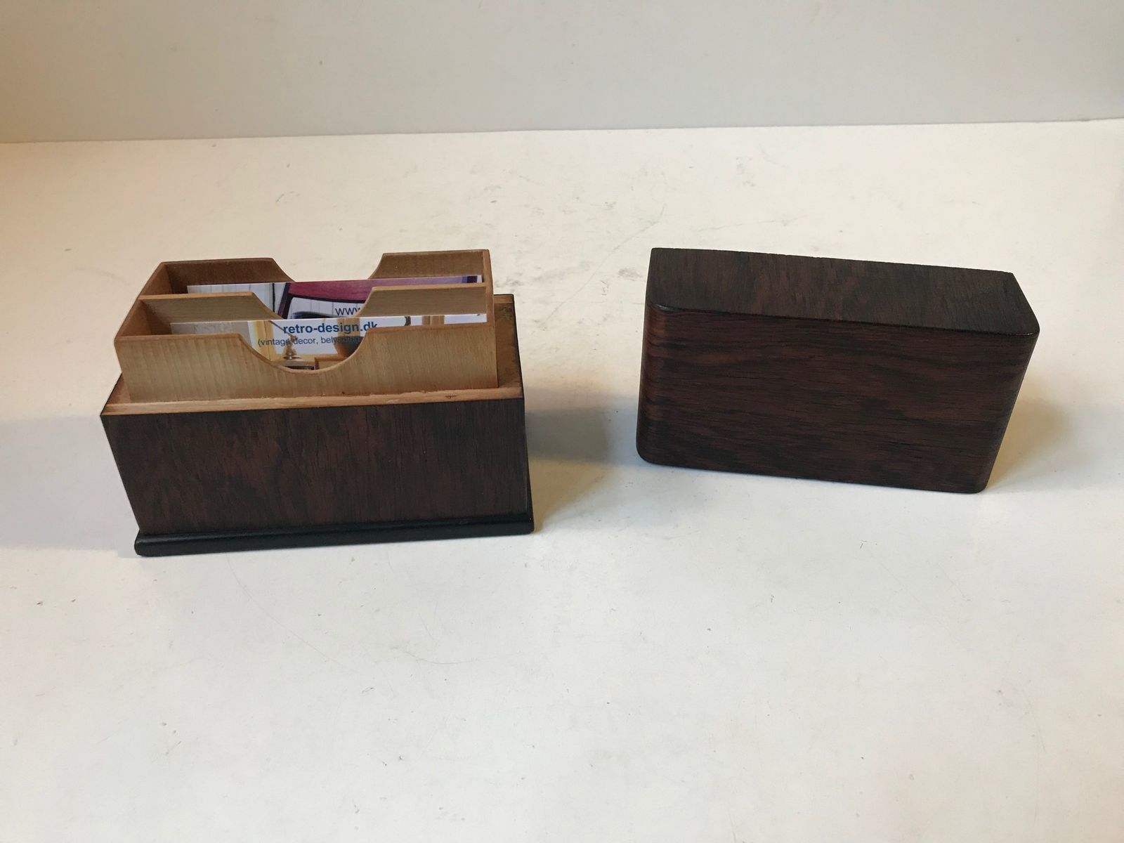 Vintage Danish Business Card Holder, 1960s photo vinterior