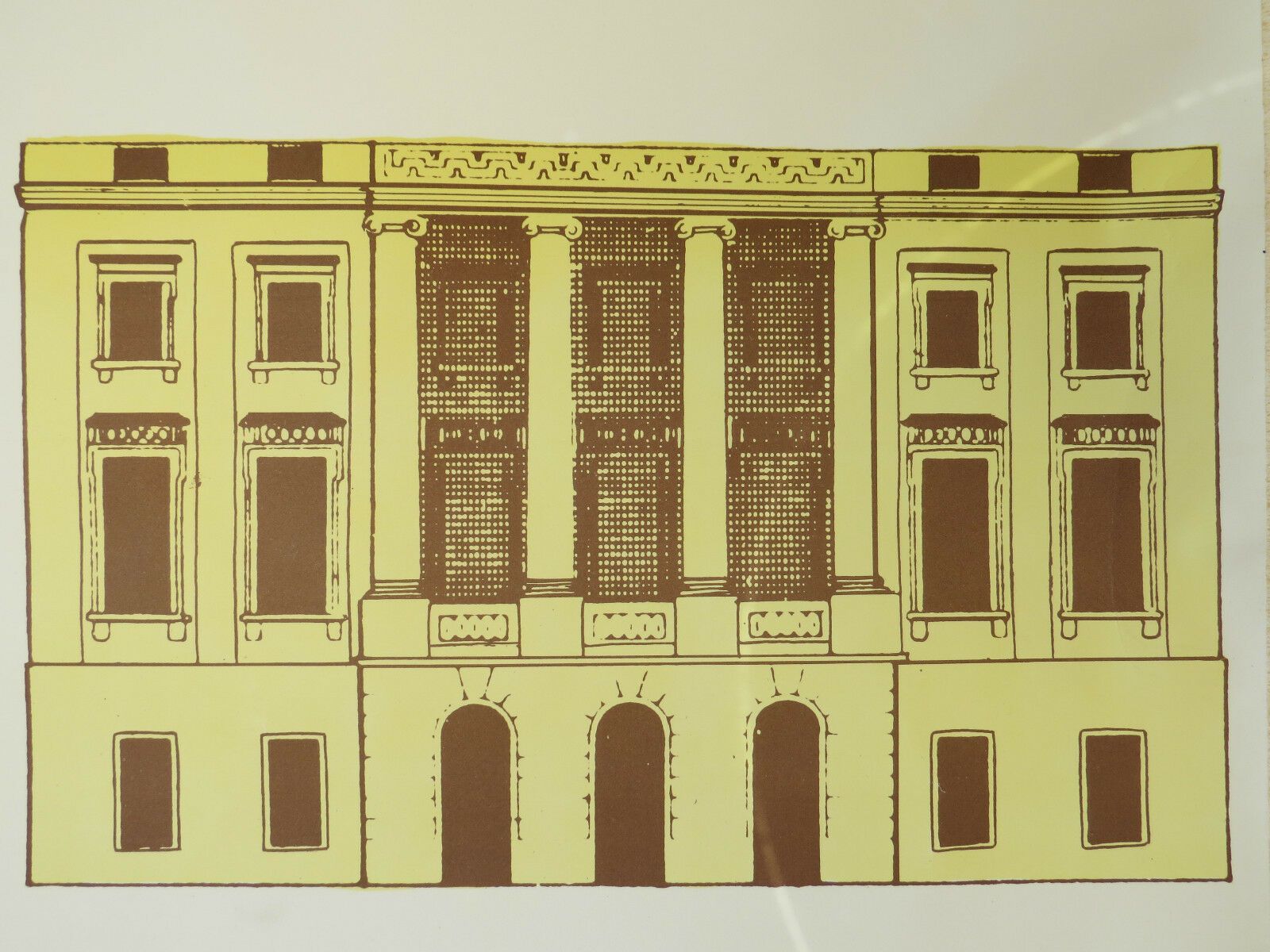 Vintage Pull Down School Chart History Of Architecture Styles No 7 Classicism photo vinterior