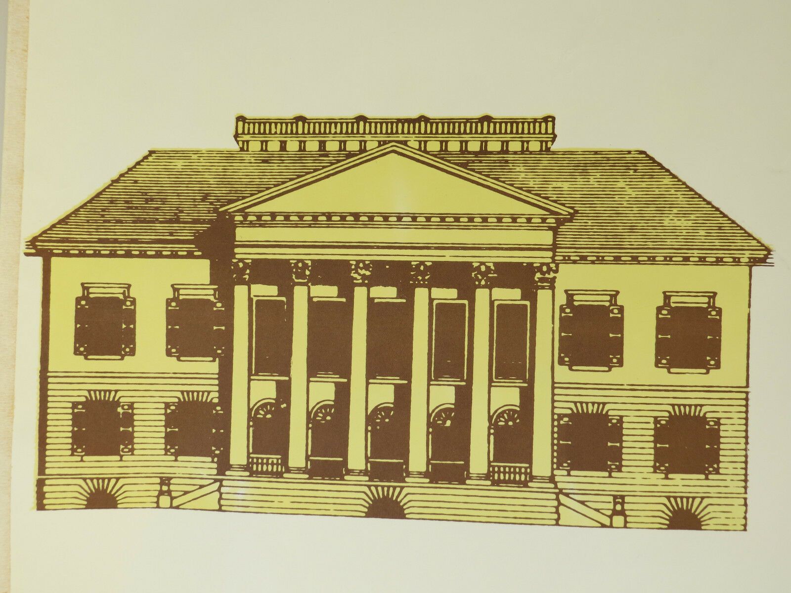 Vintage Pull Down School Chart History Of Architecture Styles No 7 Classicism photo vintage