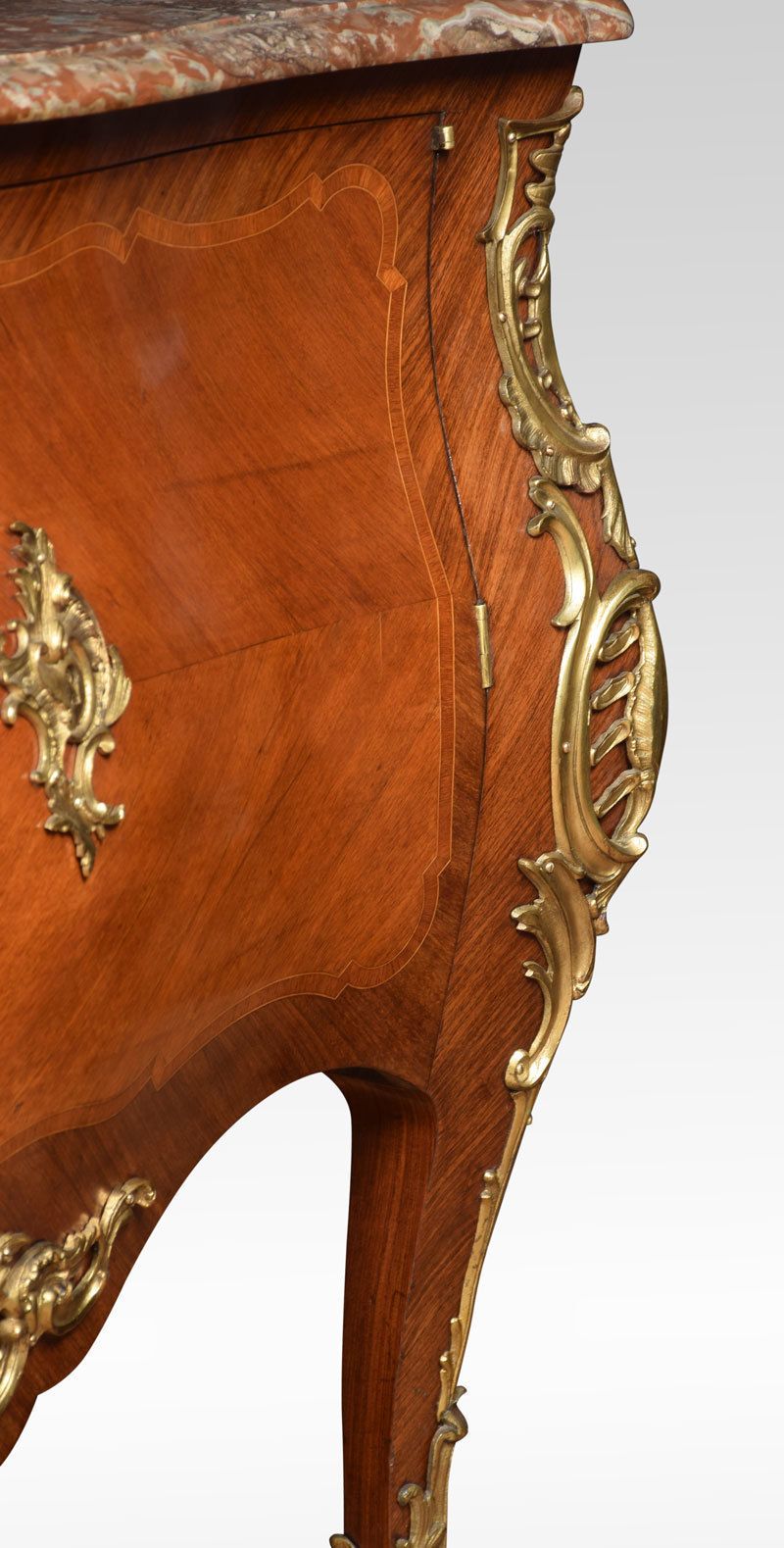 Late 18th Century French Gilt Bronze Mounted Kingwood Commode photo vintage