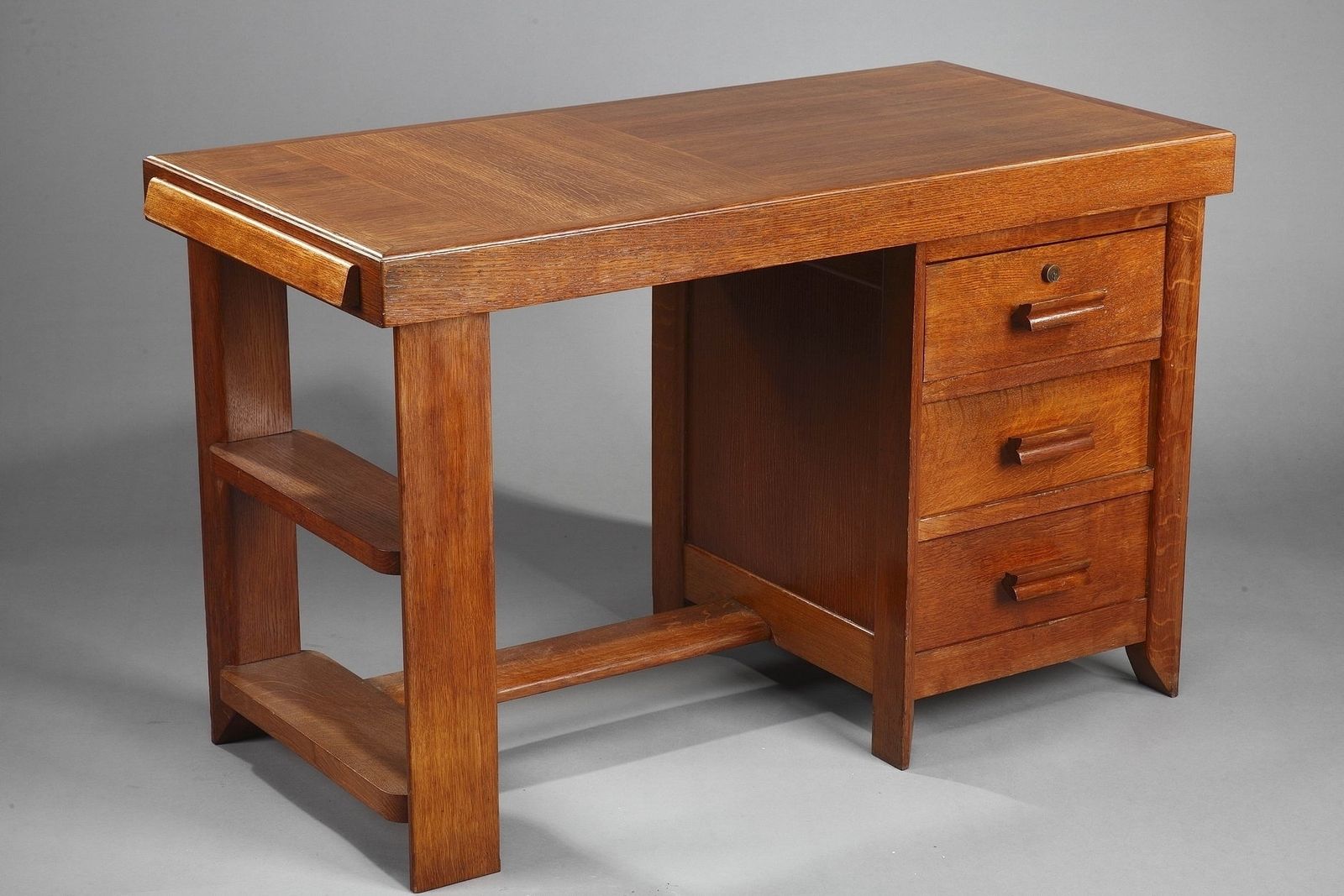 Furniture Pierre Bloch & Charles Dudouyt Desk, 1950s photo