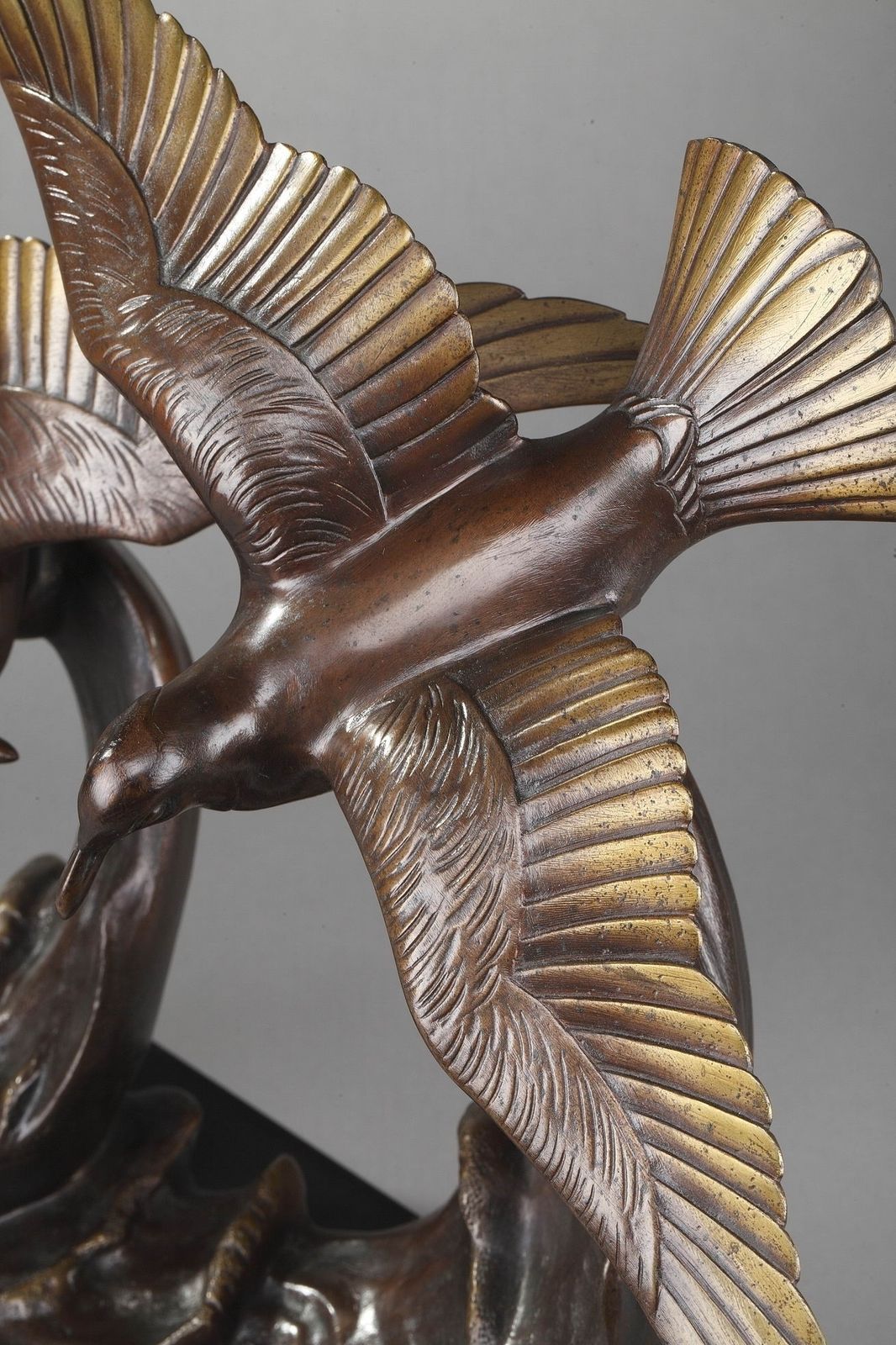 Statue en bronze « Flying Gulls » par Enrique Molins (espagnol, 1893-1958) photo 1421.0